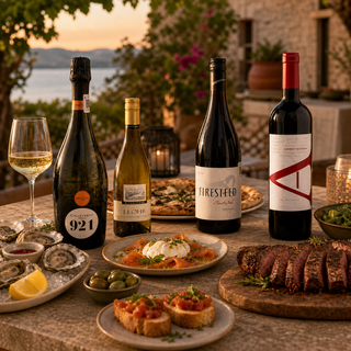 Las cuatro botellas del Club de Vinos de agosto de 2026 en una sobremesa de verano